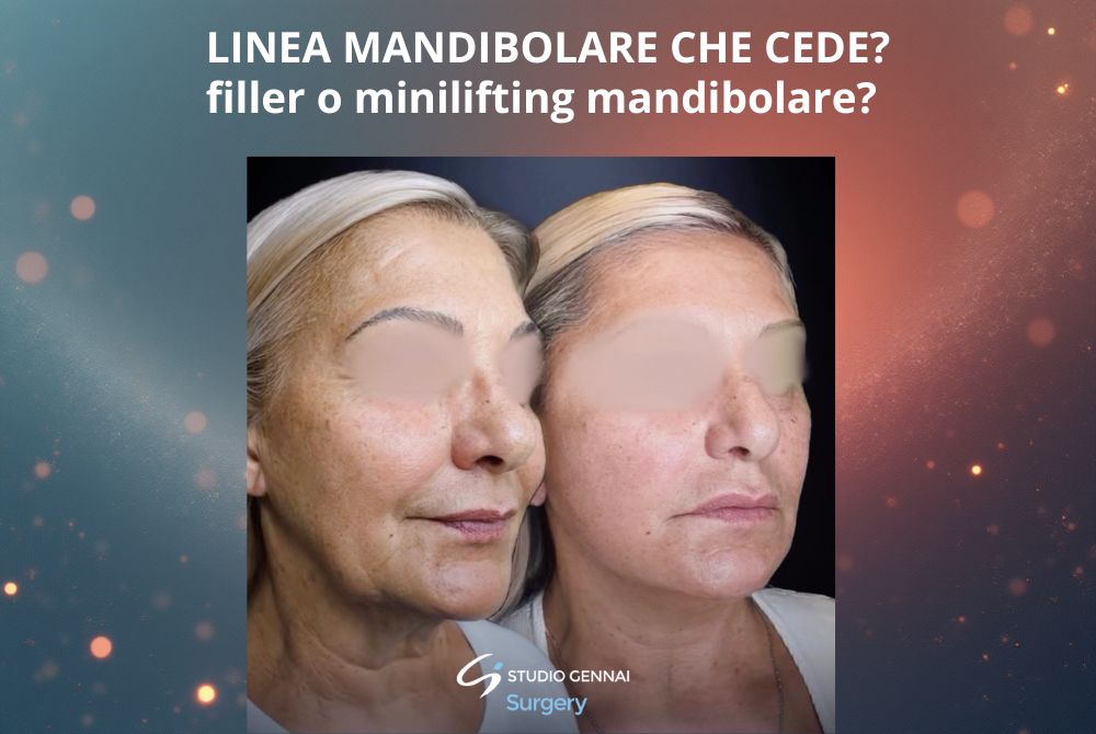 Cedimento linea mandibolare